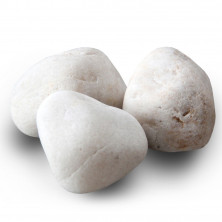 Камни для бани белый кварцит