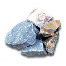 Камни для бани Кварцит колотый (коробка 20 кг)