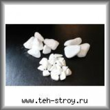 Галтованный мрамор Тасос (супер-белая галька) 20,0-40,0 по 25 кг
