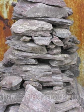 Камень - сланец кварцованный 200-300 кг (Сиреневый)