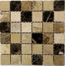 Мозаика Bonaparte из натурального камня Turin-48 30,5x30,5 Бежевый