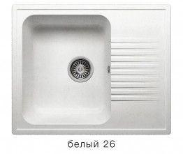 Кухонная мойка Polygran F-07 610x500мм Белый