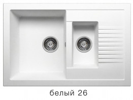 Кухонная мойка Polygran F-21 770x500мм Белый