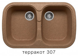Кухонная мойка Polygran F-150 800x500мм Терракот