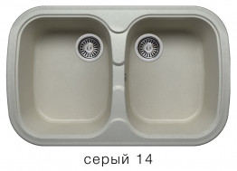 Кухонная мойка Polygran F-150 800x500мм Серый