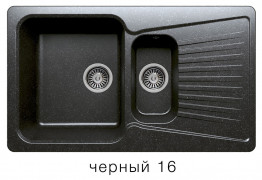 Кухонная мойка Polygran F-18 850x500мм Черный