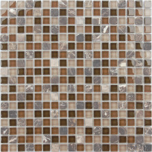 Мозаика из стекла и натурального камня Caramelle Andorra 15x15x4, шт.