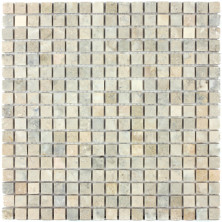 Мозаика из натурального камня Caramelle Cappuccino grigio MAT 15x15x7 (12)