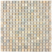 Мозаика из натурального камня Caramelle Mix classico 4 MAT (Beige, Grey) 15x15x7 (66)