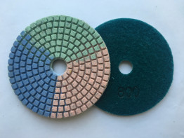 Алмазные гибкие диски Ø 125 "Tricolor" c водяным охлаждением №800