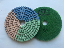Алмазные гибкие диски Ø 100 "Tricolor" c водяным охлаждением №50