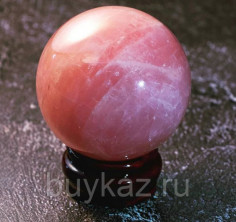 Каменный шар, розовый кварц