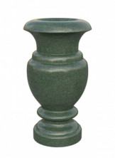 Зеленый гранит ваза