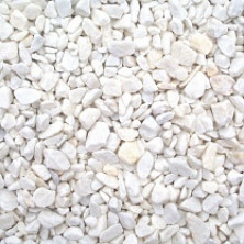 Белый мраморный щебень 2,5-5 мм