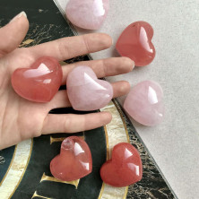Сердечки из натуральных камней