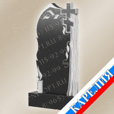 Надгробная плита, Ива со свечой и крестом