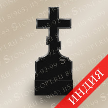 Памятник резной из Absolut Black. Крест