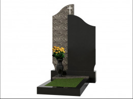 Комбинированный памятник с цветником,надгробной плитой и вазой